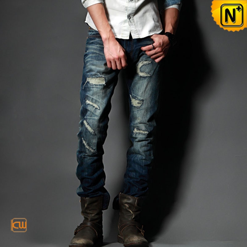 Buy Campus Sutra men's Ripped Dark-Wash Denim Jeans Online at Best Prices  in India - JioMart.